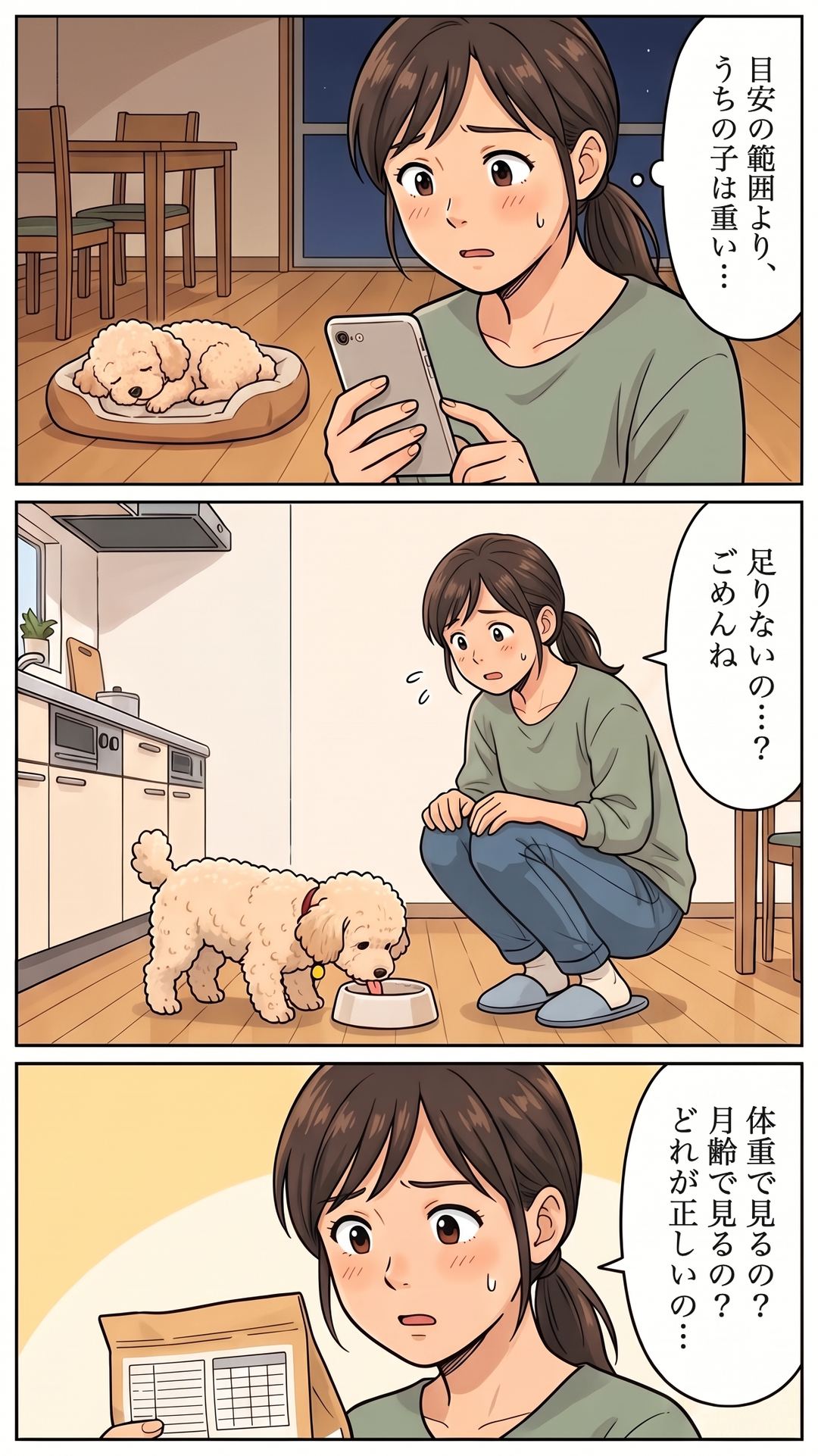 「目安の範囲より、うちの子は重い…」 「足りないの…？ ごめんね」 「体重で見るの？ 月齢で見るの？ どれが正しいの…」