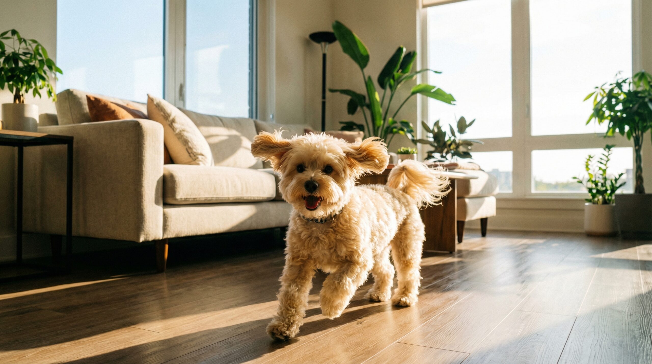 犬が元気に過ごす様子