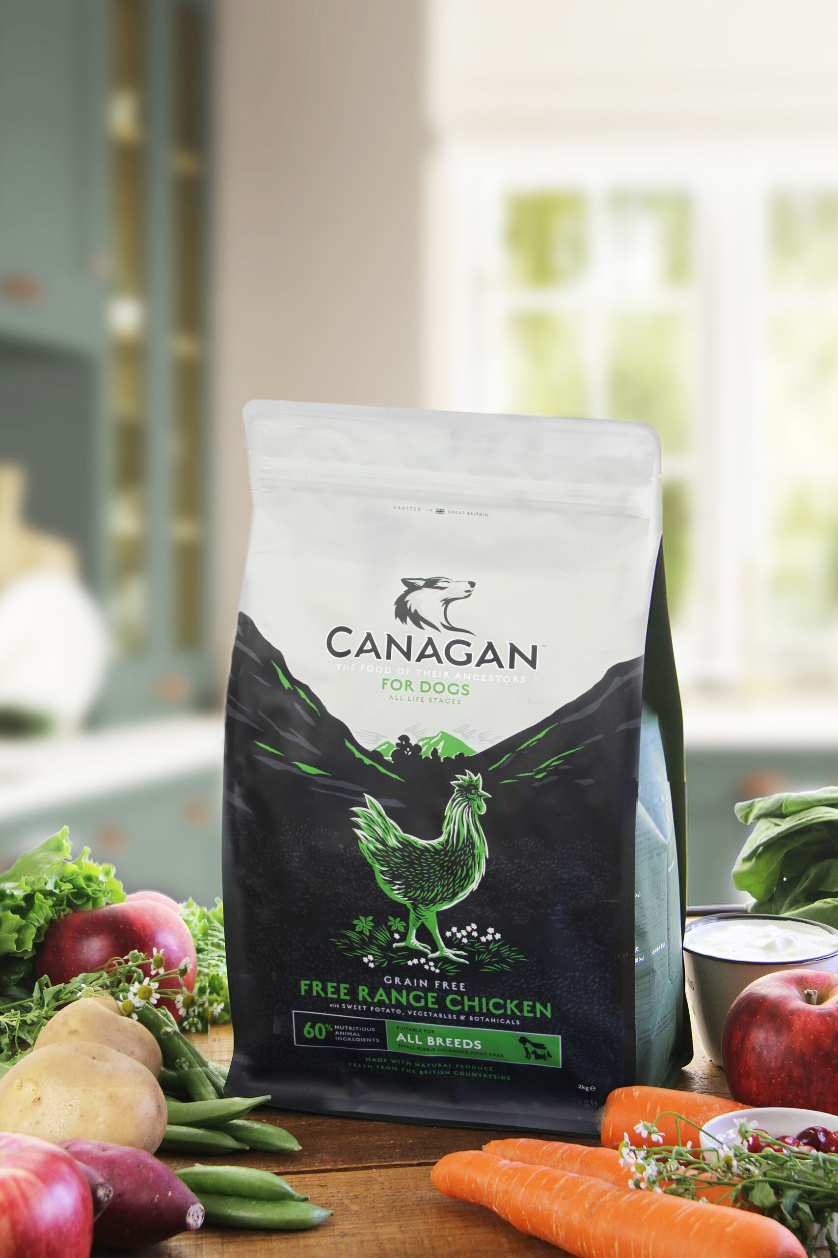 カナガンドッグフード 給餌の様子