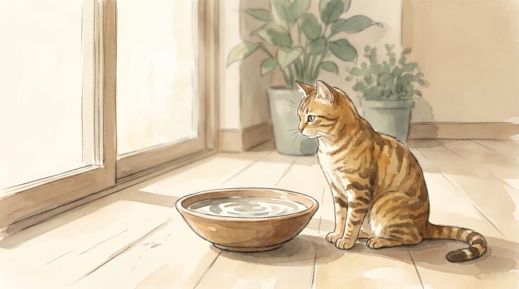 猫が水を飲まない原因と対策2026年版｜水分摂取量を増やす7つの工夫