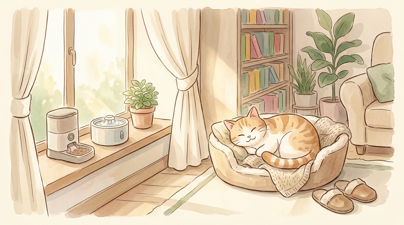 猫のお留守番、何時間まで大丈夫?準備と注意点 - 長時間・長期間の留守番で使いたい4つのアイテム