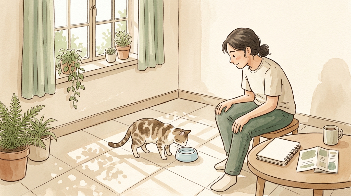 猫の膀胱炎の症状・原因・治療法2026年版|再発防止の食事管理と自宅ケアの全知識 - 動物病院での診断と治療の流れ3ステップ