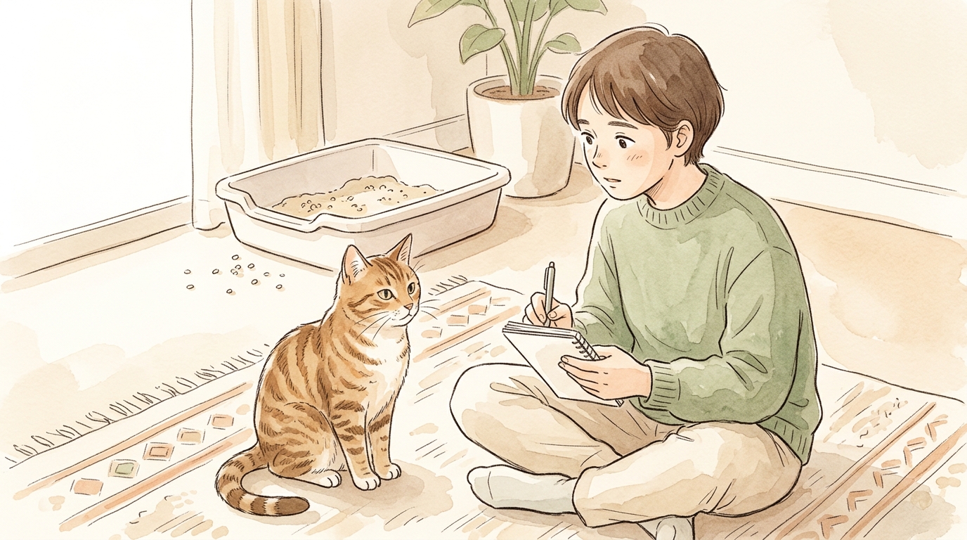 猫の膀胱炎の症状・原因・治療法2026年版|血尿・何度もトイレに行くサインと再発予防の全知識 - 今すぐ受診すべき4つの緊急サイン