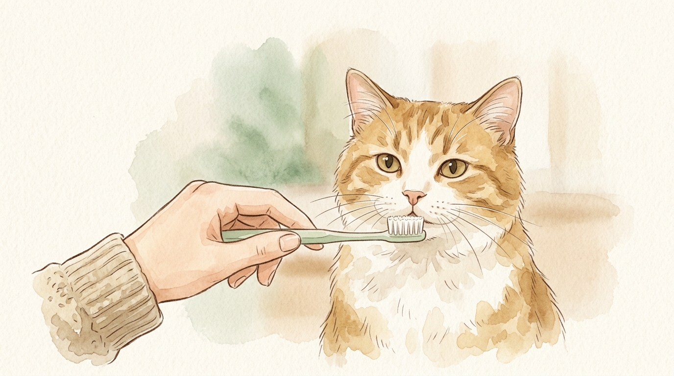 猫の歯磨きやり方2026年完全ガイド|嫌がる猫でも続けられる3ステップ - 歯磨きを嫌がるときの5つの対処法