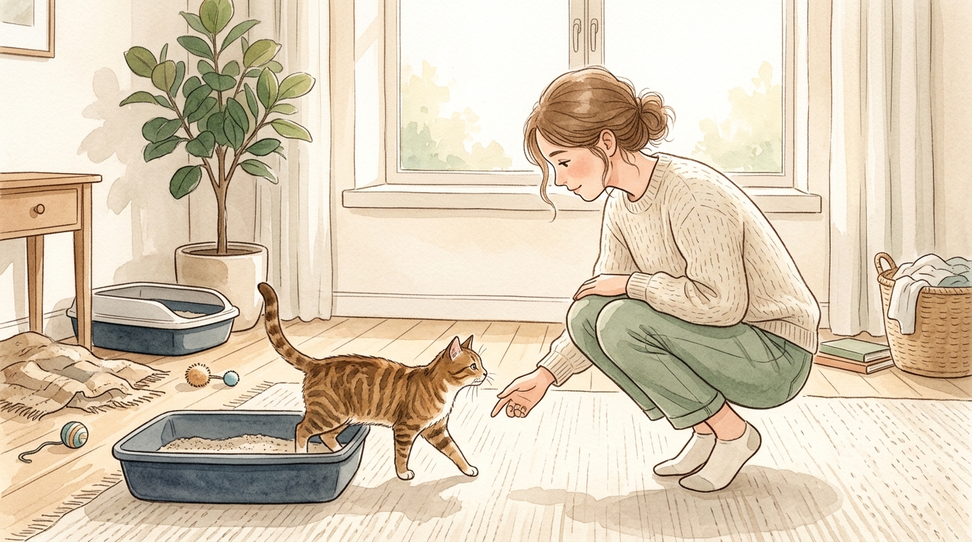 猫のトイレしつけ、失敗する原因と成功させるコツ - 多頭飼いでのトイレしつけ|猫同士のトラブルを避ける4つのポイント