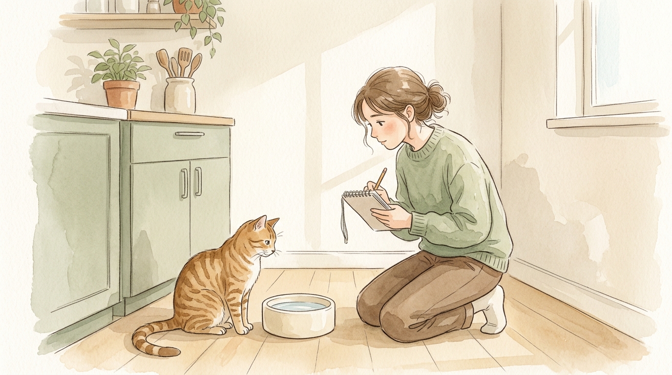 猫が水を飲まない原因と対策|水分不足が引き起こす病気のリスク - 飲水量と尿の量をチェックする方法
