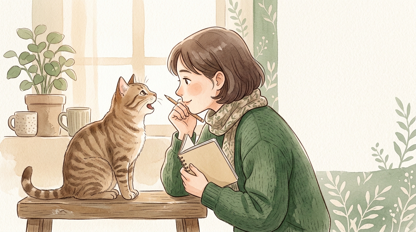 猫の鳴き声の意味と種類2026年版｜鳴き方パターン別・気持ちの読み取り方完全ガイド - 年齢別に見る鳴き声の特徴3世代