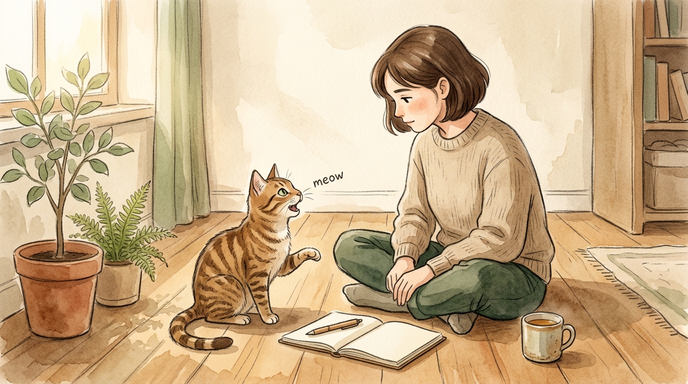 猫の鳴き声の意味と種類2026年版｜鳴き方パターン別・気持ちの読み取り方完全ガイド - 鳴き声とうまく付き合う3つのコツ