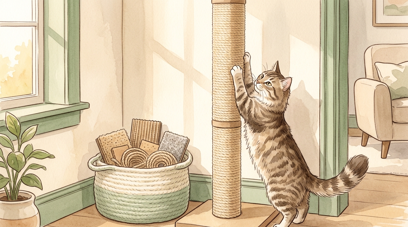 猫の爪とぎおすすめ2026年版｜素材・形状の選び方と人気商品ランキング - 爪とぎを使ってもらう3つの工夫