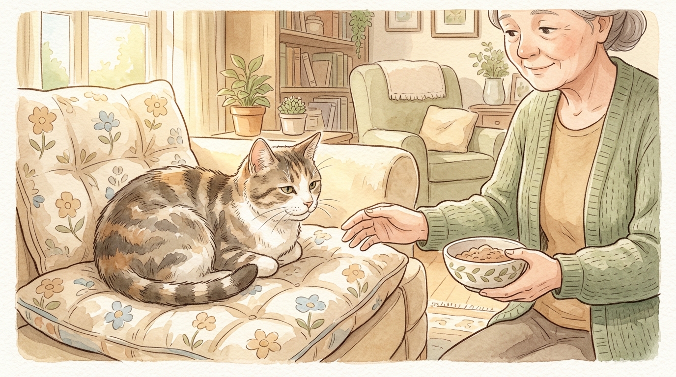 シニア猫(10歳以上)の飼い方2026年版|食事・病気予防・生活環境の整え方 - 症状別・シニア猫のフードの選び方
