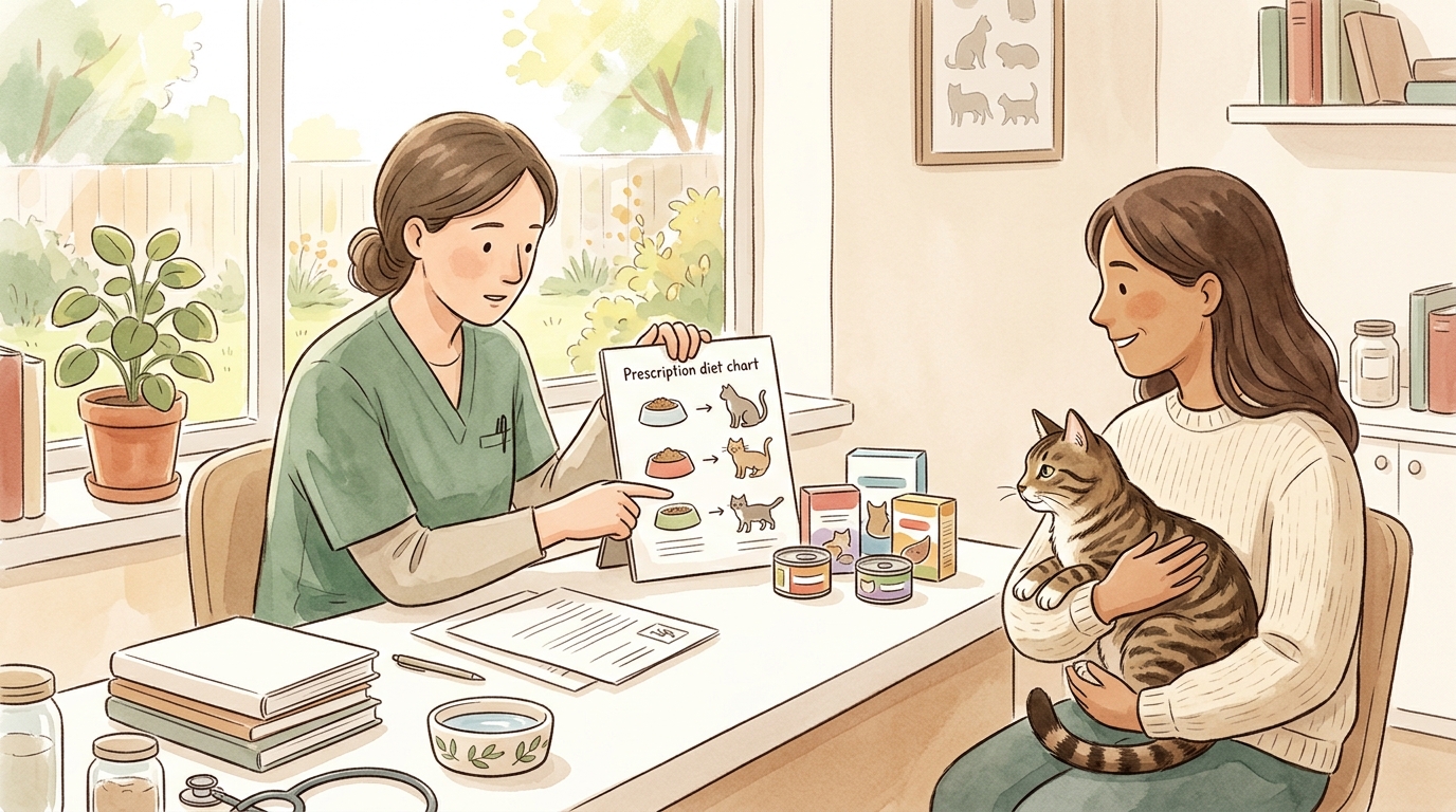 猫のストルバイト結石に効く療法食|選び方と注意点 - 主要ストルバイト療法食の比較|処方食・市販ケアフード別