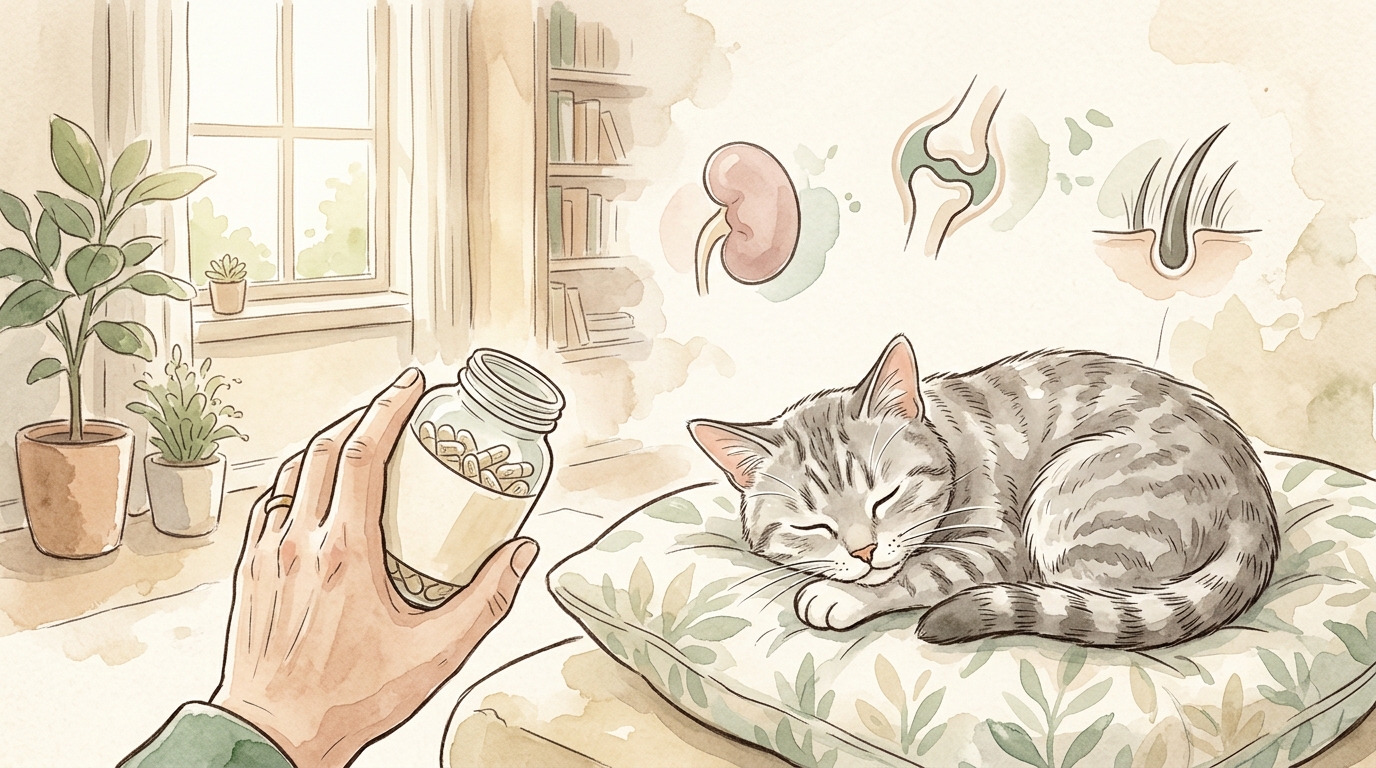 猫のサプリメントおすすめ7選|目的別(腎臓・関節・毛並み・腸内)の選び方 - 年齢別にみる猫のサプリの取り入れ方