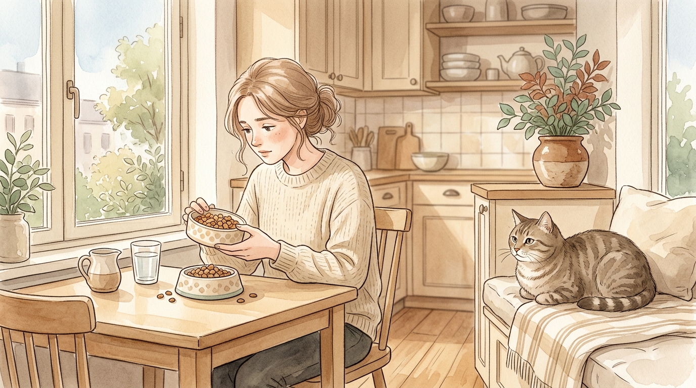 猫が餌を吐いてしまう原因別の対処法|食事内容の見直し方 - 原因③|フードの種類・品質の問題
