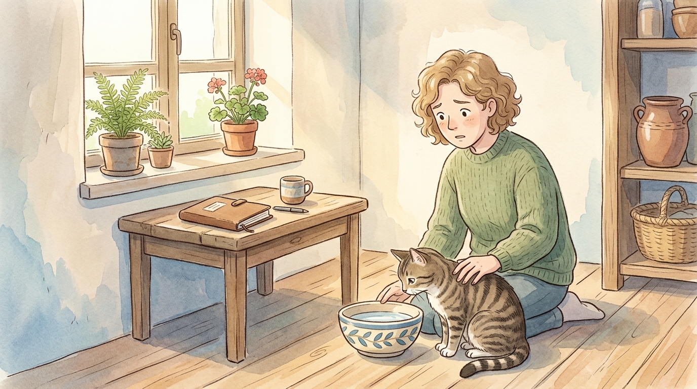 猫が水を飲まない原因と対策2026年版|水分摂取量を増やす7つの工夫 - 年齢別の水分ケアのポイント(子猫/成猫/シニア)