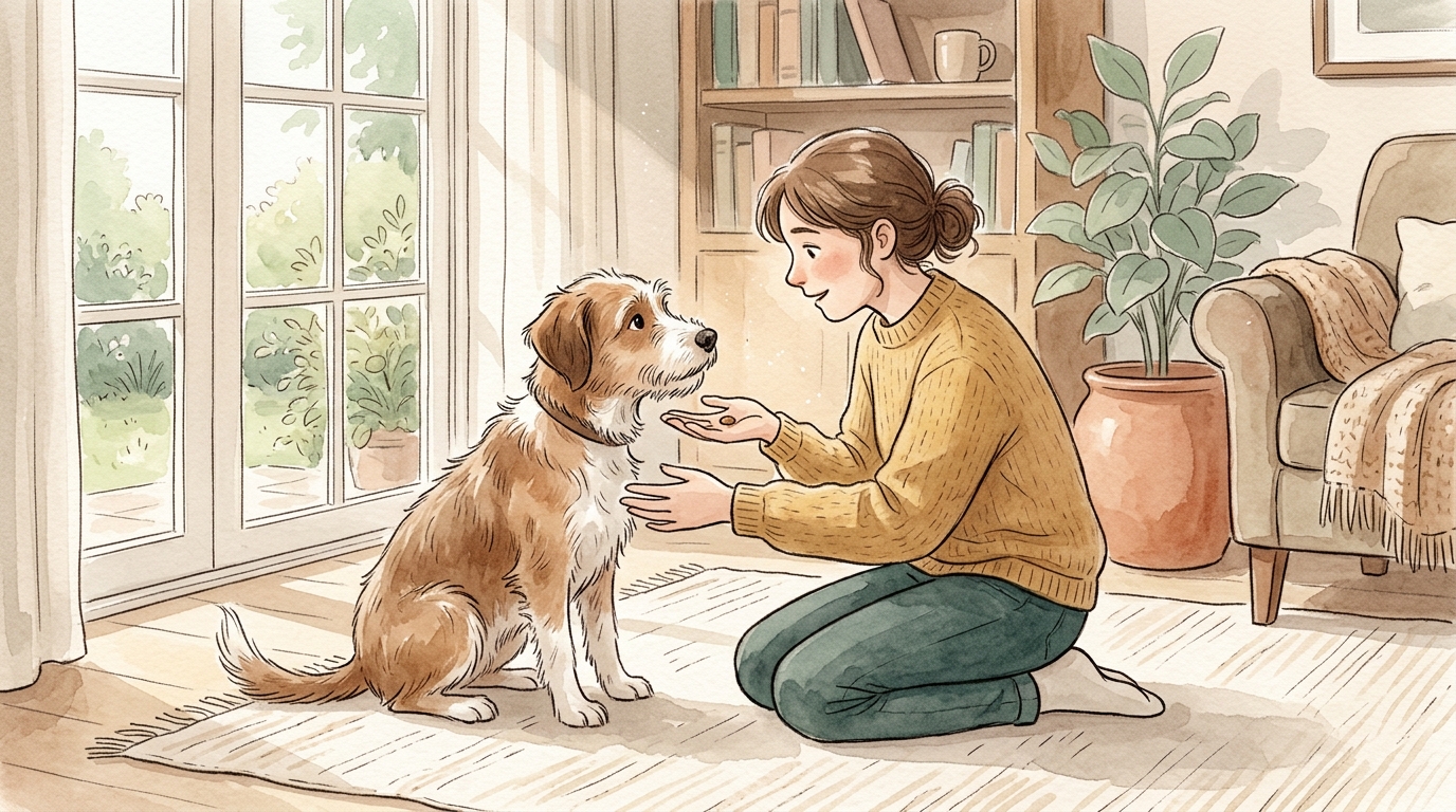 犬のしつけ完全ガイド|基本コマンド・タイミング・やってはいけないNG行動【2026年】 - 褒め方・叱り方の正しいタイミング4つのコツ