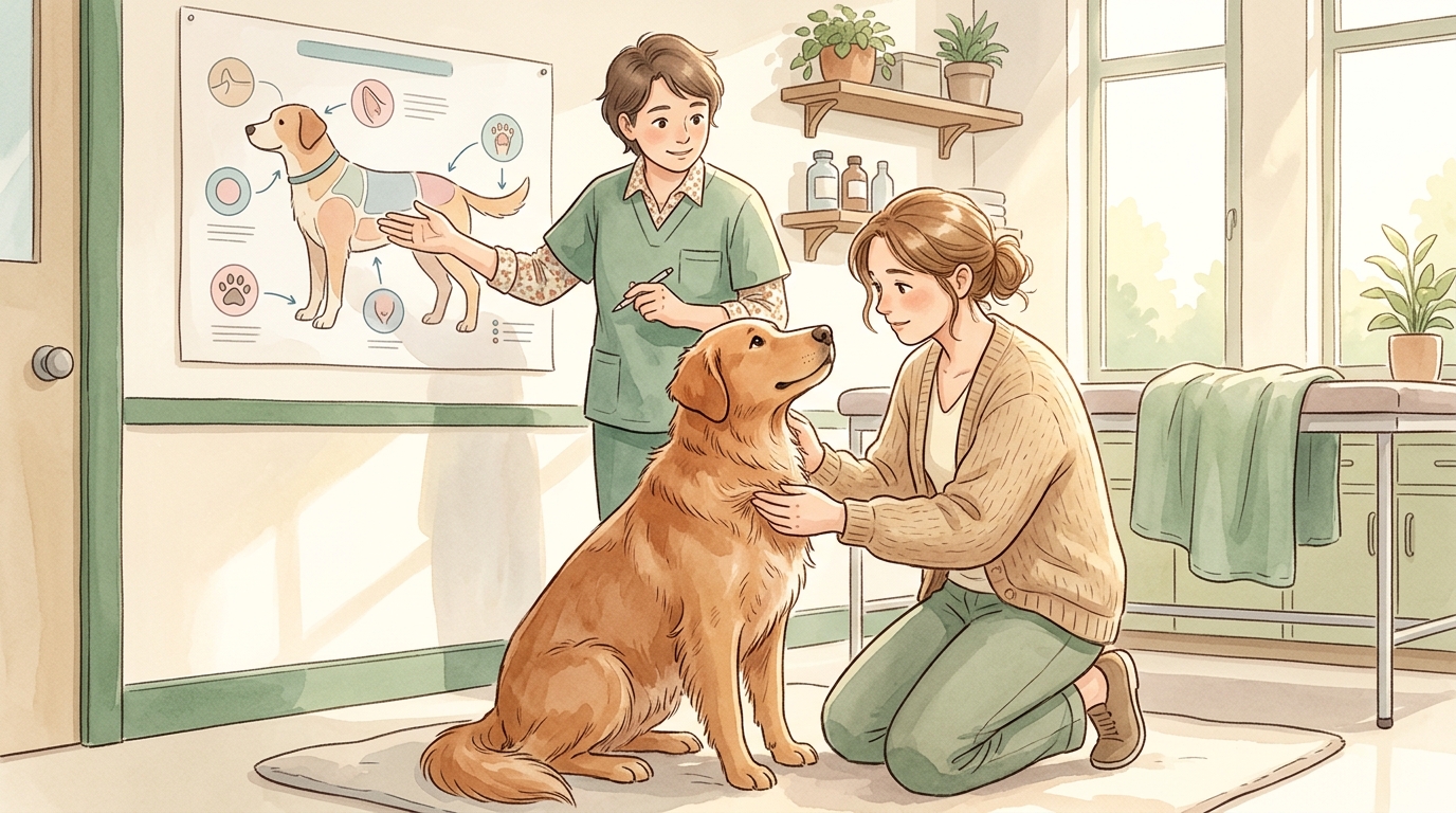 犬の皮膚病2026年版|症状・原因・治療費と自宅ケアの判断基準 - 部位別チェックポイント6か所