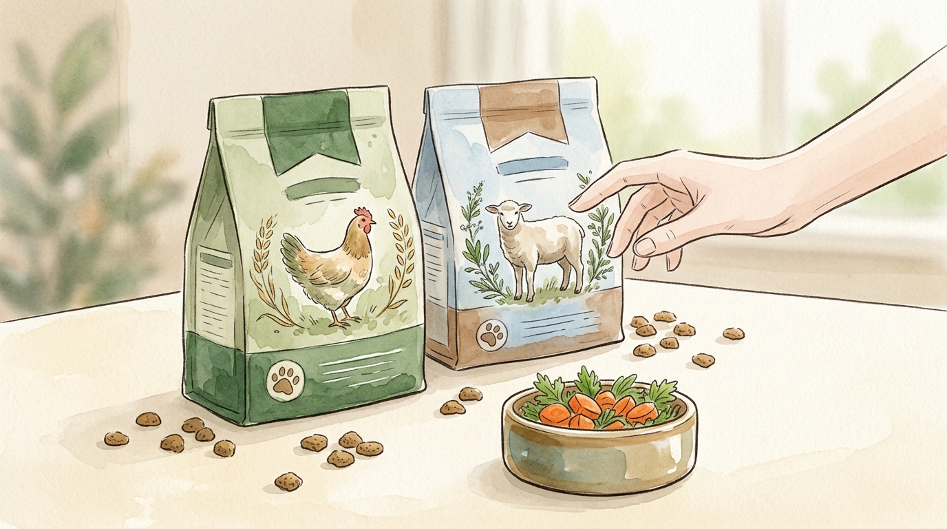 カナガンとアランズナチュラルを徹底比較|チキン×ラム、食いつき・価格で選ぶ - 価格・コスパを3つの視点で比較