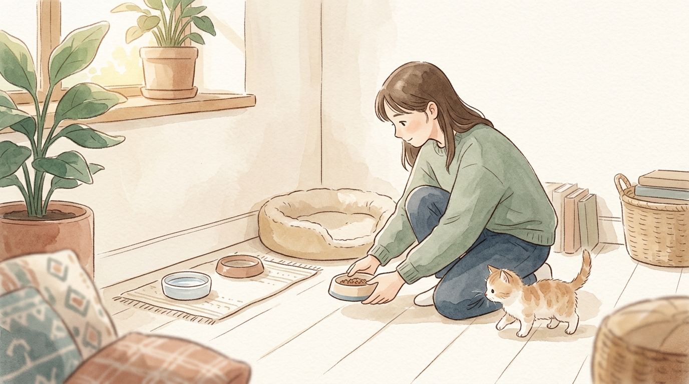 子猫を迎える準備チェックリスト|初日の過ごし方と必要グッズ完全版 - 子猫の迎え入れで失敗しやすい5つの注意点