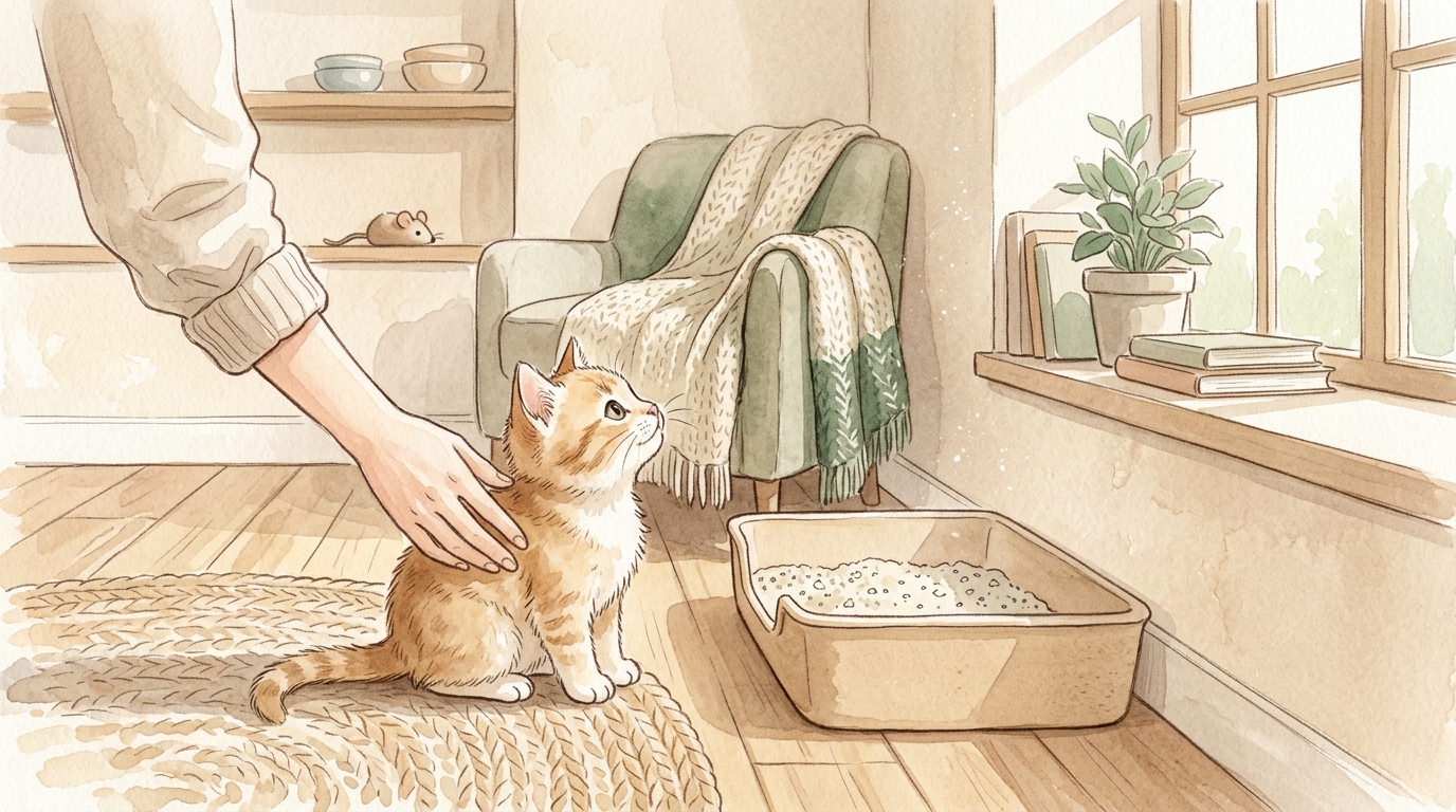 子猫のトイレしつけ方法|失敗しないための基本ステップ - トイレしつけで失敗しやすい3つの原因と対策