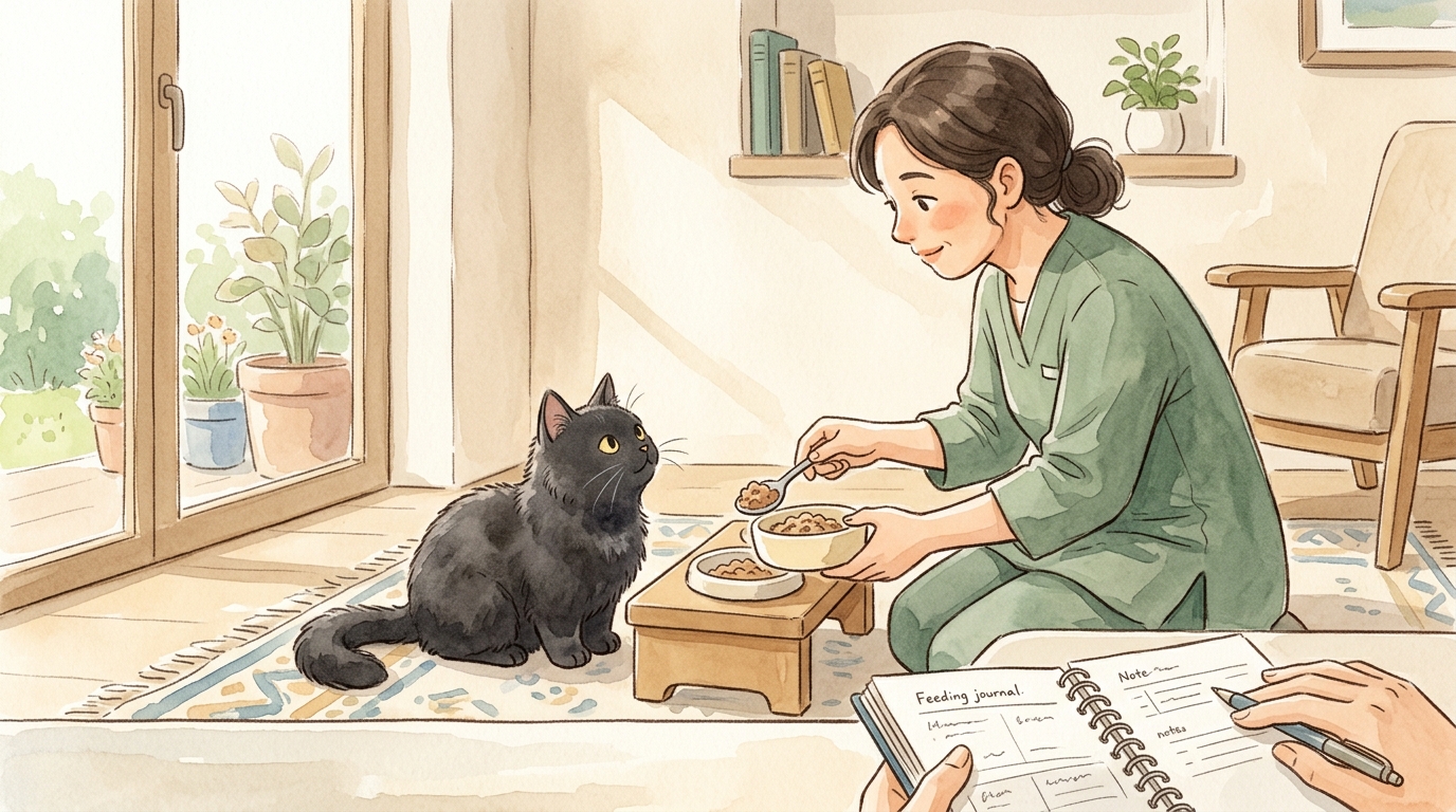 黒マンチカン猫の性格・特徴・値段2026年版|黒猫×短足の魅力と迎え方ガイド - 黒マンチカンの食事管理で押さえたい4つの視点