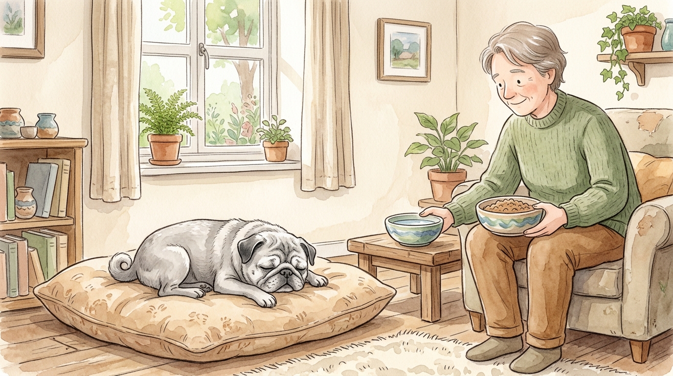 パグの寿命は何年?平均寿命と長生きさせる7つのコツ【2026年】 - 老犬期に確認したい健康チェックリスト6項目