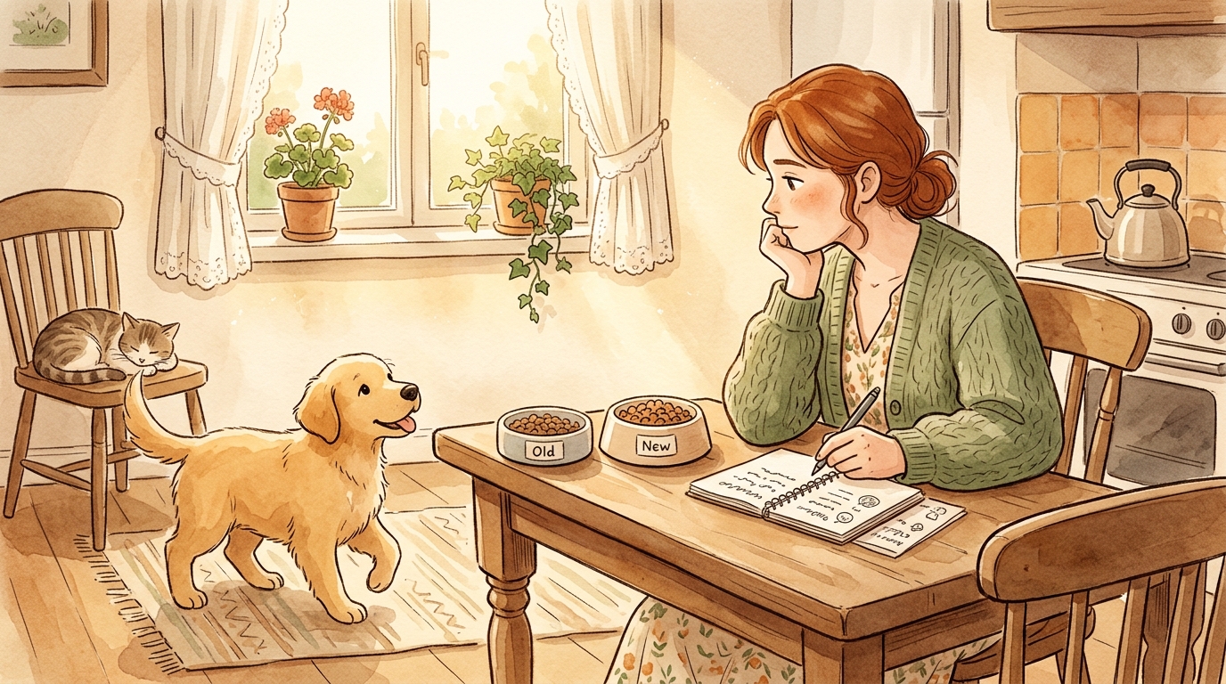 子犬から成犬用ドッグフードへの切り替えタイミングと方法|失敗しない移行ガイド - 失敗しない移行のやり方|7〜10日かけて行う5つのステップ