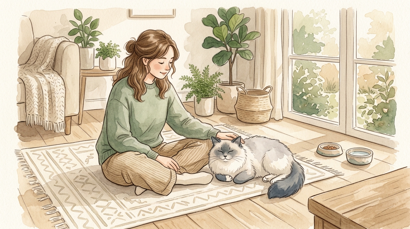 ラグドール猫の性格・特徴・飼い方完全ガイド2026年版|大型猫の魅力と注意点 - 成長段階別・ラグドールのお世話のコツ