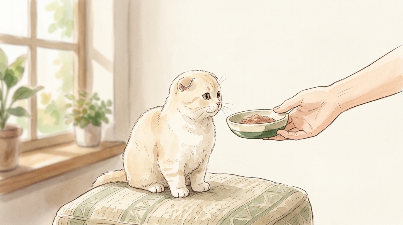 スコマンチとはどんな猫?2026年版|スコティッシュ×マンチカンの性格・特徴・飼い方ガイド - 年齢別スコマンチのお世話のポイント