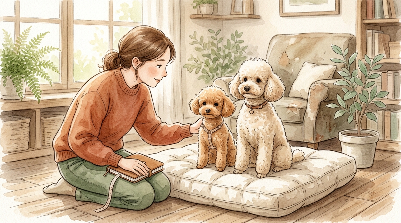 タイニープードルの成犬サイズ・体重早見表|トイプードルとの違い【2026年】 - タイニープードルを迎える前に確認したい5つのこと